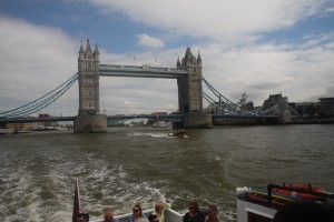 Tower bridge seen from our riverboat