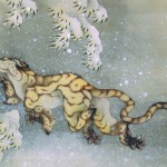 Tiger in a snow storm.  By Hokusai (1760 _ 1849)