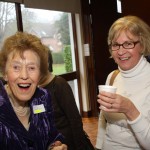 Dorothy Whittington and Carol Parkin sharing a joke